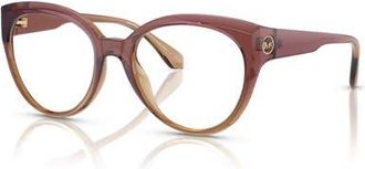 Michael Kors 52mm Round optical glasses in Pink at Nordstrom