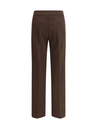 Avenue Montaigne Boucl&eacute; Trousers - Brown