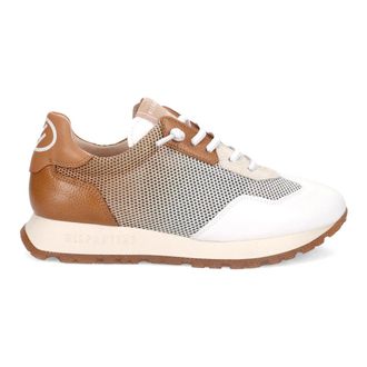Hispanitas Brown Leather Lace-Up Trainers