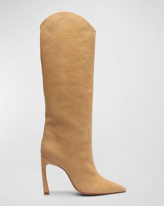 Schutz Maryana Suede Knee Boots