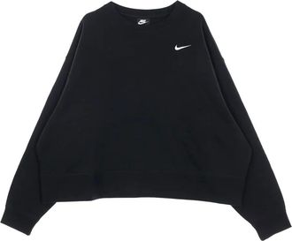 Nike logo-embroidered cotton-blend sweater - women - Polyester/Cotton - 2XL - Black