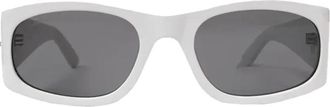 Pleasures Moon Rock Zonnebril Futuristisch Ontwerp - Heren - Zonnebrillen - Wit - ONE Size - Accessoires