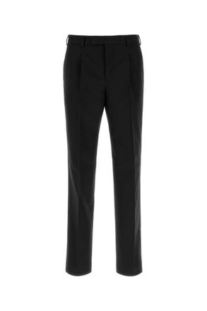 Pantaloni Torino Black Tailored Pleated Pants