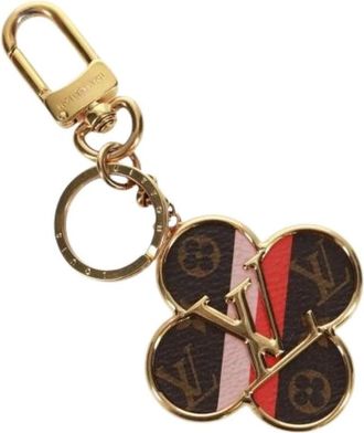 Louis Vuitton Pre-owned Canvas Sleutelhanger - Dames - Vintage Accessoires - Bruin - ONE Size - Vintage