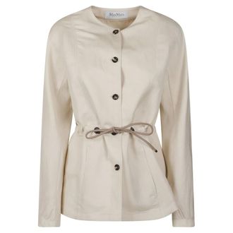 Max Mara Light Jackets, female, Beige, Size: XS Light Jackets