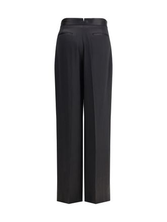 SA SU PHI Womens Bogart Pants Black Silk; Polyester Trousers