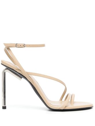 Off-white Sandalen met open neus - Beige