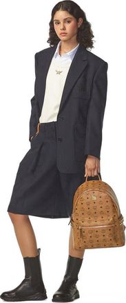 MCM Small Stark Side Studs Backpack in Visetos in Cognac at Nordstrom