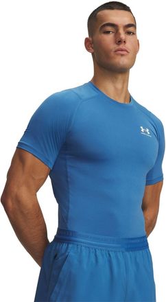 Under Armour Heren HeatGear Training T-shirt (Blauw/Wit)
