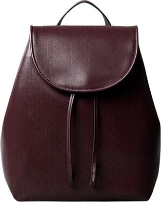 Calvin Klein AOP Flap Rugzak - Dames - Rugzakken - Rood - ONE Size - Polyester - Tassen