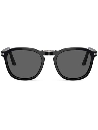 Persol Zonnebril met geometrisch montuur - Zwart
