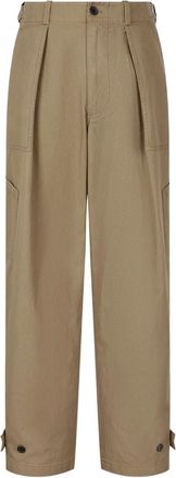 TOMBOY Cargo broek met plooien - Bruin