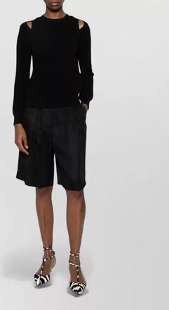 Elisabetta Franchi cutout knit sweatshirt