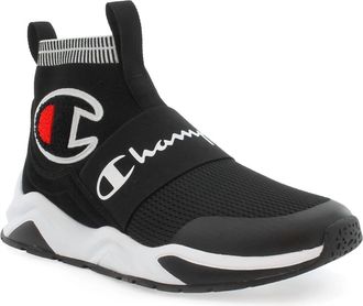 Champion Womens Rally Pro Sock Sneakers In Black