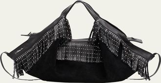 3.1 Phillip Lim Luna Fringed Suede Shoulder Bag