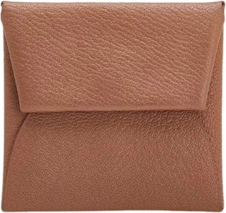 Herm&egrave;s Pre-owned Wallets, female, Brown, Size: ONE SIZE Pre-owned Bastia Chevre Coin Case