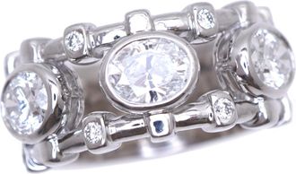 Dior White Gold White Gold (18K) Band Ring (Pre-Owned)