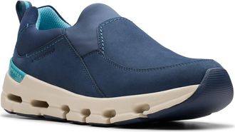 Clarks Naturex Waterproof Slip-On Sneaker in Navy Nubuck at Nordstrom Rack, Size 7.5