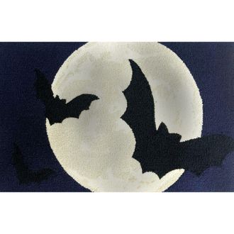 R16 Home Batty Moon Doormat in Black Multi at Nordstrom Rack