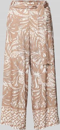 More & More More & More Stoffhose mit Bindeg&uuml;rtel in Taupe, Gr&ouml;&szlig;e 40