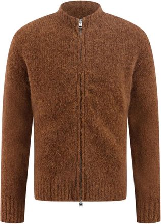 Paloma Wool Cardigan Hasta Luego con zip - Marrone