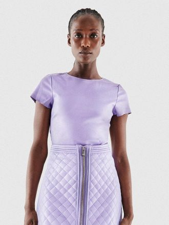 AS by DF Brando Stretch Leather Tee