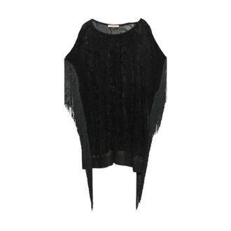 Twinset Maglia C/frange - - Knitwear - Donna - Nero - M