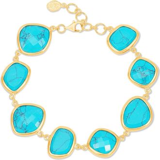 Dower & Hall Turquoise Pebble Bracelet