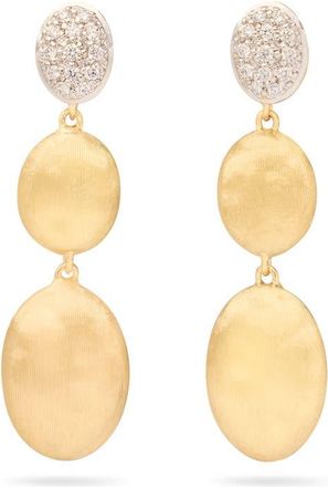 Marco Bicego Siviglia Diamond Drop Earrings in 18K Yellow/white Gold at Nordstrom