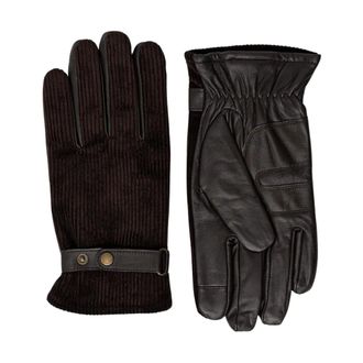 Barbour Guanti in Pelle Nelson - - Accessories - Uomo - Nero - S
