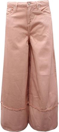Roy Rogers Great Turn Denim Jeans - Dames - Wijde Broeken - Roze - W27 - Denim - Broeken