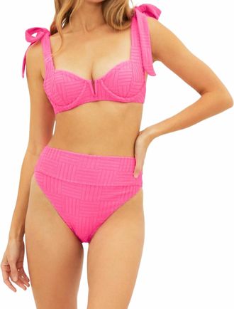 Beach Riot Vanessa Bikini Bottom In Strawberry Moon