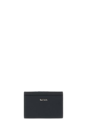 Paul Smith Double-Sided Leather Card Holder With Multicolor Stripe