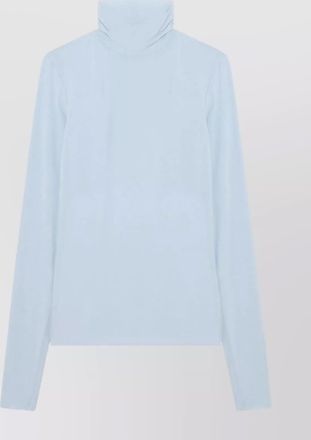 Sportmax jersey knit turtleneck long sleeve top