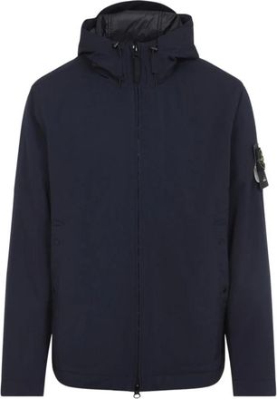 Stone Island Soft Shell-R Jas - Heren - Zomerjassen - Blauw - L - Jassen