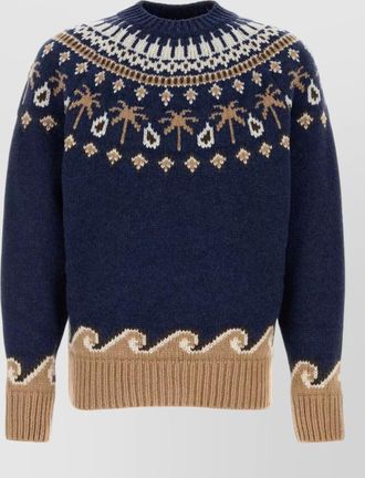 Alanui embroidered virgin wool sweater