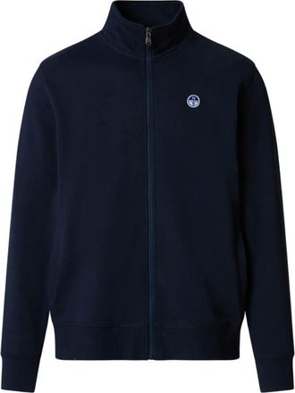 North Sails Zip-throughs, male, Blue, Size: 2XL Basic Full Zip Sweatshirt