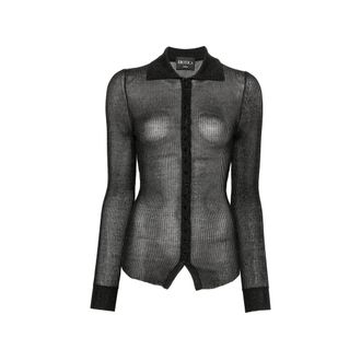 Dondup Ribbed-knit Long-sleeve Shirt
