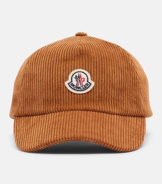 Moncler Logo corduroy baseball cap