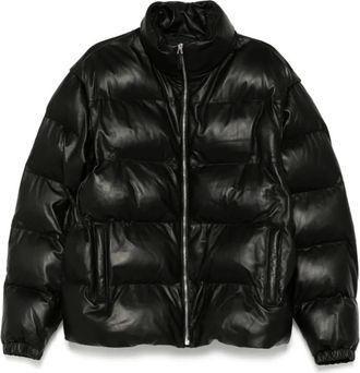 Bally Winter Jackets, male, Black, XL, Padded 2-in-1 Jacket with Detachable Sleeves