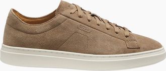 HUGO BOSS Mens Boss Black KIERAN TENN WCSD TRAINER MEDIUM BEIGE - Cream - Size: 10