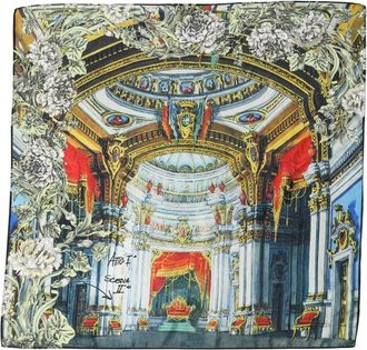 Dolce & Gabbana Zijden Foulard Sjaal met Print - Dames - Zijden sjaals - Veelkleurig - ONE Size - Accessoires