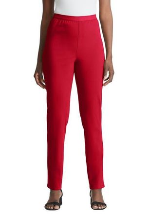 Jessica London Stretch Denim Straight-Leg Jegging in Classic Red at Nordstrom, Size 28Short