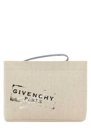 Givenchy Sand Canvas Clutch