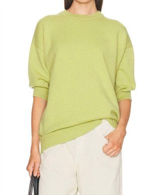 SER.O.YA Jacey Sweater In Green Tea