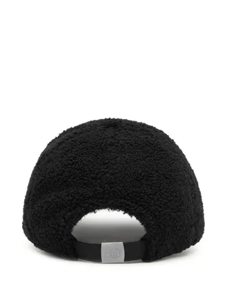 Maison Margiela Teddy Fleece Baseball Cap - Black