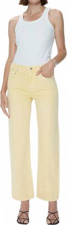 Pistola Denim Lexi Bowed Straight Jean In Day Glow