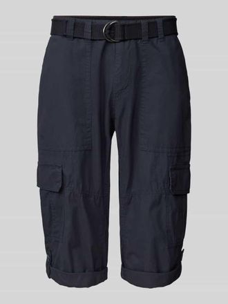 Mc Neal Cargoshorts mit fixierten Beinumschl&auml;gen in Marine, Gr&ouml;&szlig;e M