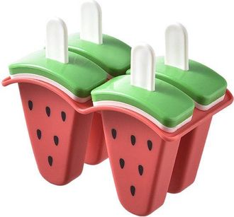 No Brand Molde De Silicona Para Paletas Heladas (4 Piezas) - M&aacute;quina Reutilizable Para Hacer Paletas Con Palitos Para Disfrutar De Un Verano Saludable