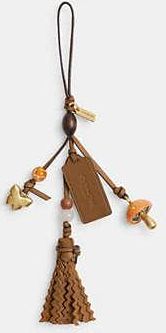 Coach Mushroom Heritage Leather Bag Charm